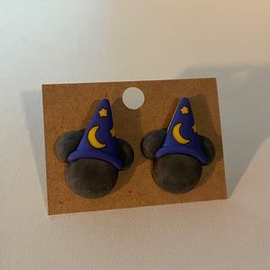 New! Sorcerer Mickey Earrings